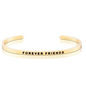 Mantra band "Forever Friends" gold tone bracelet